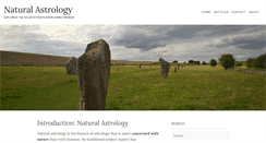Desktop Screenshot of naturalastrology.com